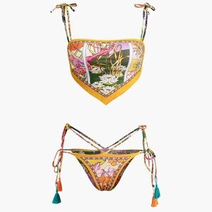 Floral Print Bikini Set.